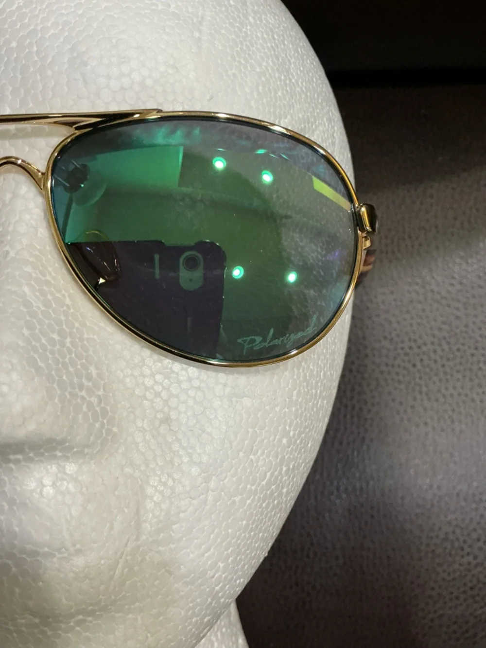 Oakley FALLBROOK OO4079 Gold Aviator Sunglasses with Green Mirrored Lenses
